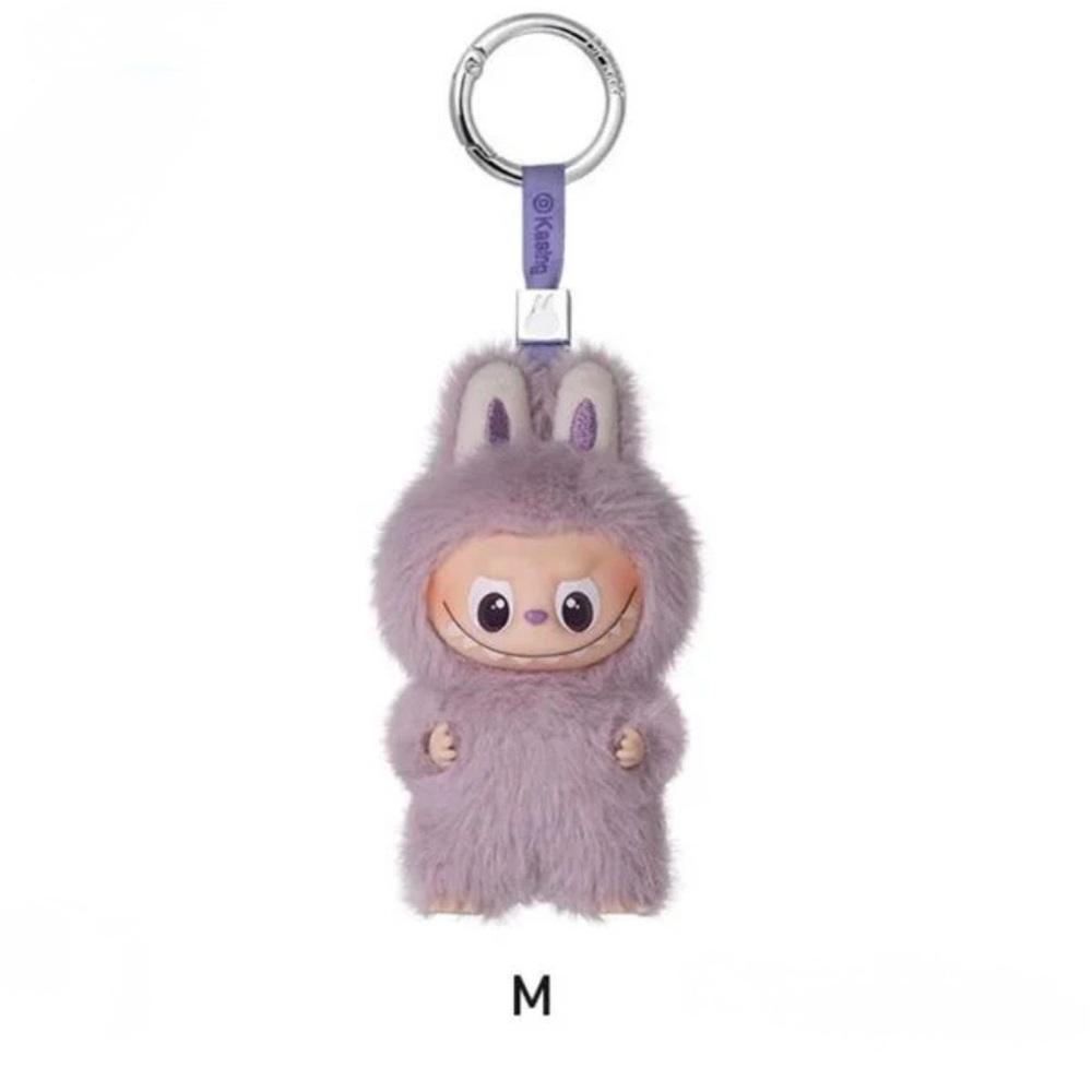 Labubu - Purple - Pin for Love Series - Vinyl Plush Pendant Blind Box (Letter M)